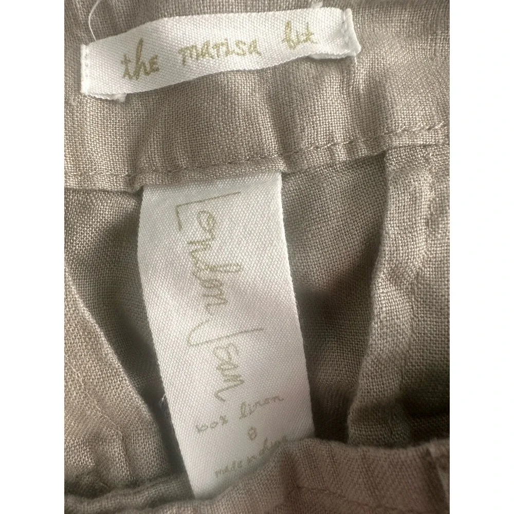 Women's Sz: 8 London Jeans Marisa Fit 100% Linen Casual Straight Leg Pants (b64) - Picture 7 of 7